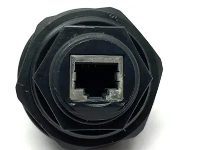 Used Molex Modular/Ethernet Connector RCPT Bulk Head Jack Plug Black Electrical Fittings Michigan US | Maverick Industrial Sales #1473873