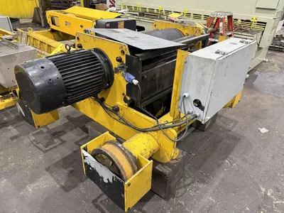 25 TON P&H OVERHEAD BRIDGE CRANE HOIST, NEW 1998, 66" GAUGE: YOBRO #24847