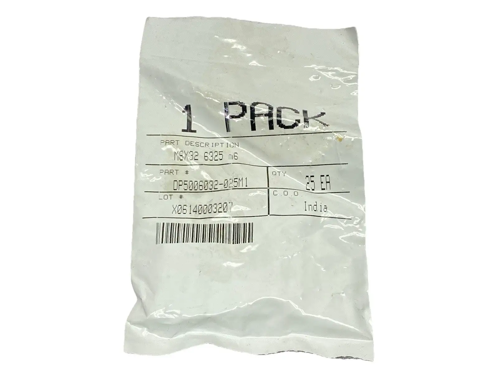 DP5006032-025M1 | Dowel Pin 52100 Alloy Steel 6mm Dia 32mm Length BAG OF 25 - New
