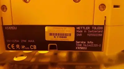 Mettler Toledo Model XS105DU