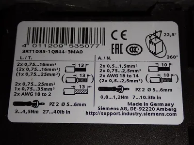 New | in-Stock SIEMENS 3RT10351QB443MA0 PLC Contactors Ohio US | HGR 24 #903195