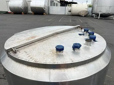 Tank, 375 Gallon, Stainless Steel, Insulated, Hinged Top #S745407
