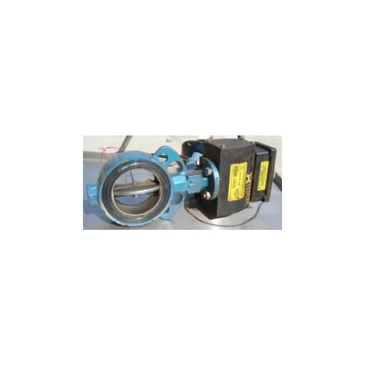 USED 4" KV BUTTERFLY VALVE WITH ACTUATOR