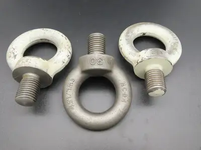 SWL 1.5T M30 x 3.5 Metric Shoulder Eye Bolt 45mm Shank NC-04  Lot of 3