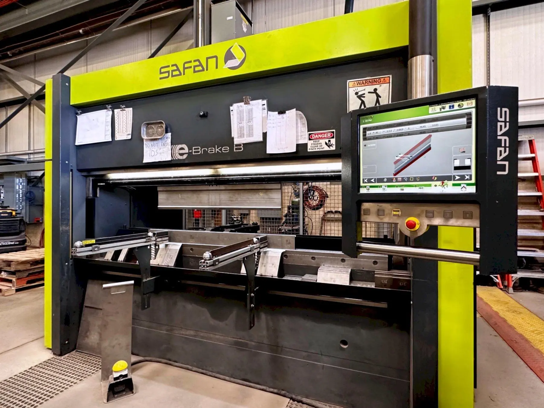 Used 2012 SAFAN E-BRAKE B 80-2550 Press Brakes | Machine Factory Outlet #1267106