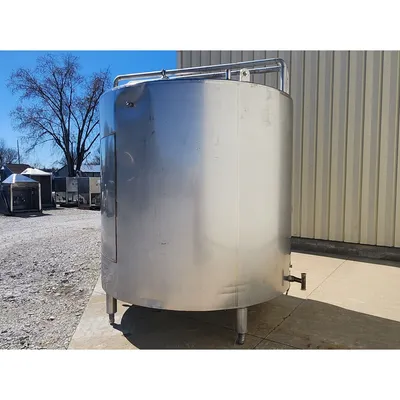 Used 6,500L (1,717 gal) Stainless Insulated Jacketed Liquid Storage Vessel Tank