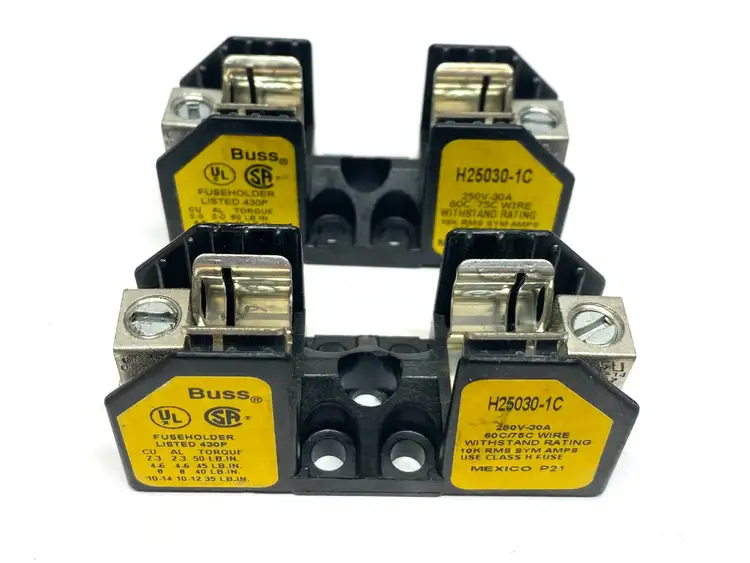 Used Cooper Bussman Class H Fuseholder Fuse Accessories Michigan US | Maverick Industrial Sales #1407041