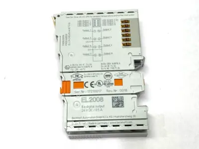 Used Beckhoff EtherCAT Terminal 8-Channel Digital Output DAMAGED RAIL MOUNT PLC Input & Output Michigan US | Maverick Industrial Sales #1390729