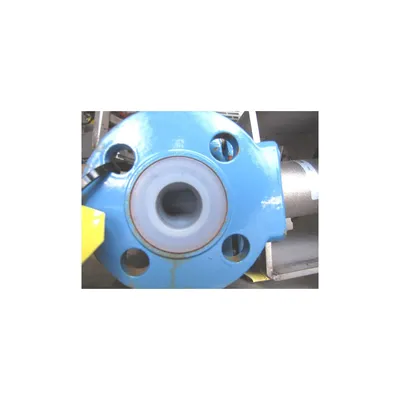 FLOWSERVE DURCO 1" TEFLON LINED PLUG VALVE - T4E1