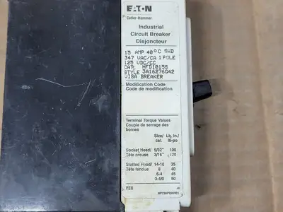 Used EATON CUTLER-HAMMER HFD1015S Switchgears British Columbia CA | Lenmark #1438357