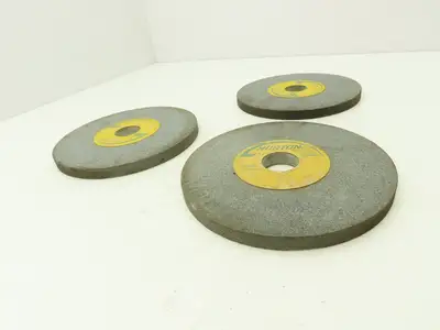 Norton 19A80-K7VG Surface Grinding Wheel 7" x 1/2" X 1-1/4" 80 Grit  Lot of 3
