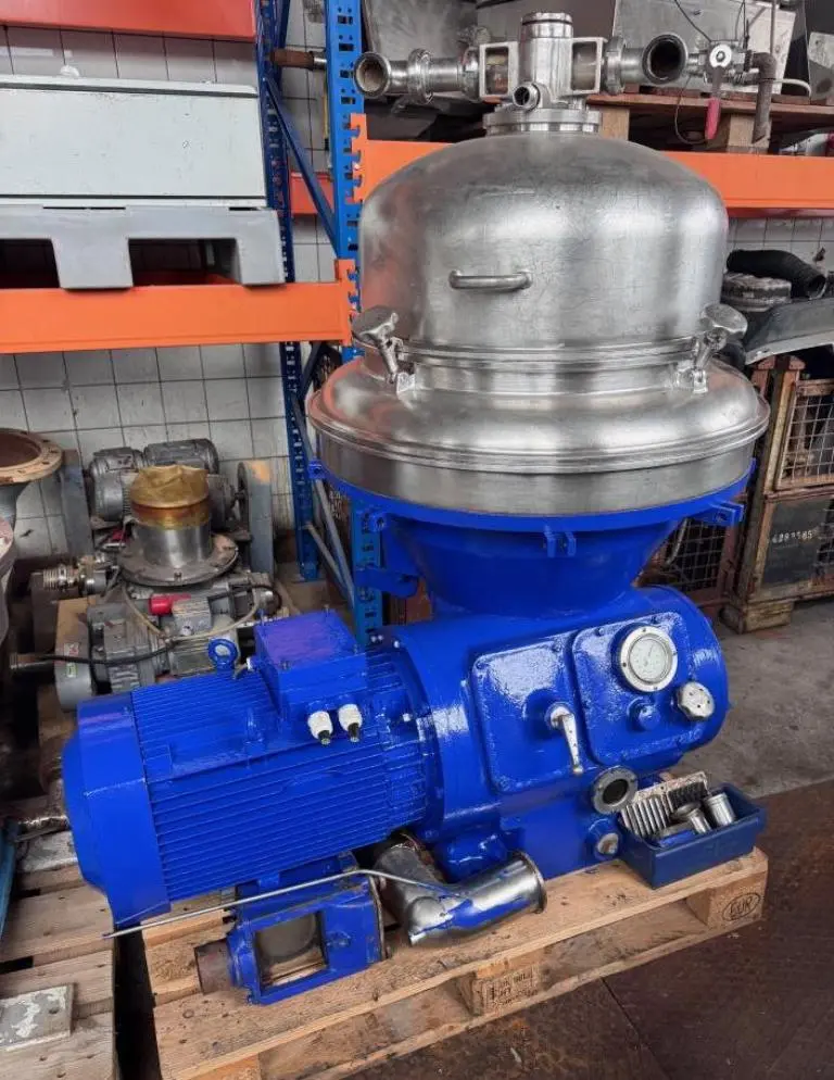 Alfa-Laval AFPX 213-75S stickwater concentrator, 316SS.