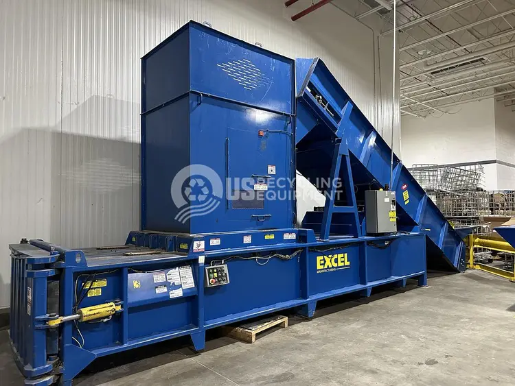 Used EXCEL EX63 HORIZONTAL WITH OVERSIZED FEED OPENING Balers Ohio US | US Recycling Equipment #1244474