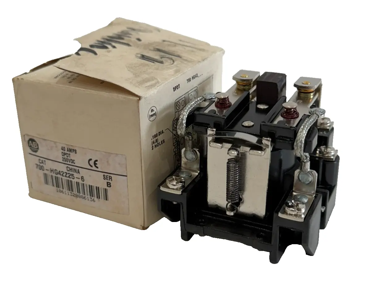 ALLEN BRADLEY 700-HG42Z25-6 POWER RELAY 700HG42Z256 NEW, SURPLUS