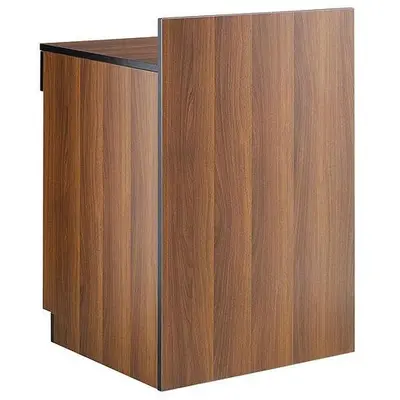 24 service walnut shelf - with drawer and adjustable shelf