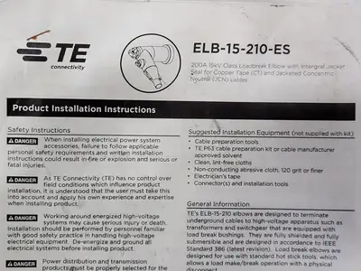 USED TYCO ELECTRONICS ELBM-15-210B-BODY-ES
