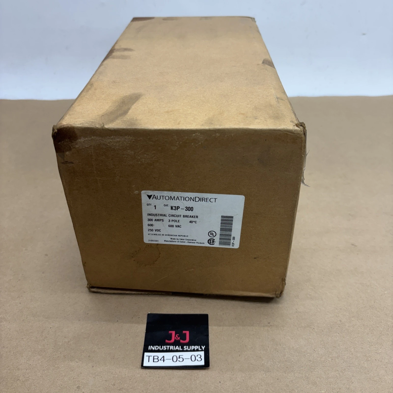 New | in-Stock Eaton K3P-300 Circuit Breakers Indiana US | J&J Industrial Supply #1548141
