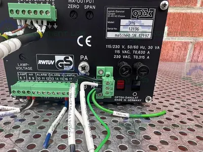 USED OPTEK 316 DUAL CHANNEL ABSORPTION METER  115/230V