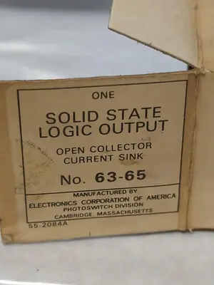New | in-Stock ECA 63-65 Miscellaneous Equipment (Electrical & Power) | Surplus Asset Holdings #1196867