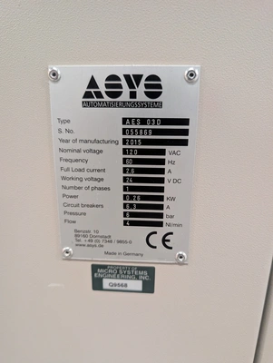 USED 2015 ASYS AES 03D