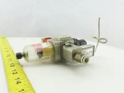 SMC AW2002BE Pneumatic Filter Regulator Lockout Valve Pressure & Switch Assembly
