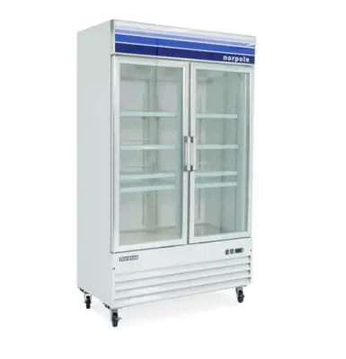 Magic Chef 45 CU. FT. FROST FREE COMMERCIAL UPRIGHT MERCHANDISER FREEZER IN WHITE
