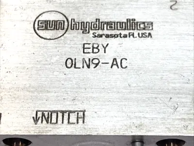 USED SUN HYDRAULICS ISO 03 HYDRAULIC MANIFOLD