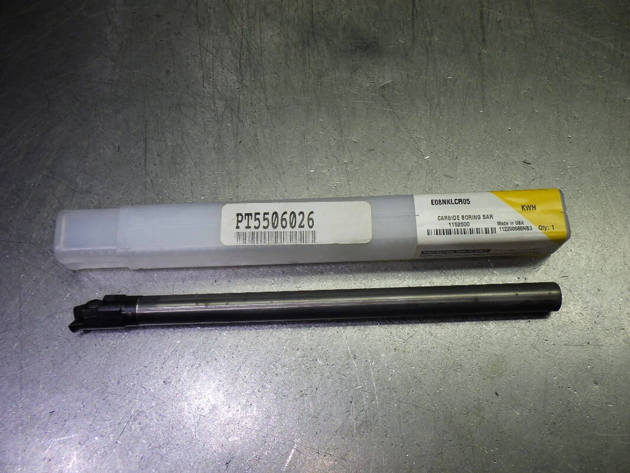 Kennametal Coolant Thru Carbide Boring Bar 1/2" Shank E08NKLCR05 (LOC2757B)
