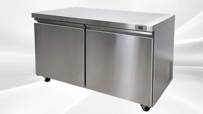 171-0380 60" Stainless Steel Self Contained Undercounter Freezer