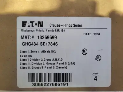 New | in-Stock CROUSE-HINDS GHG434 Switchgears British Columbia CA | Lenmark #242101