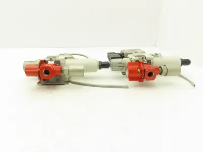 SMC Pneumatic Air Soft Start Valve Relief Filter Regulator Assembly Lot of 2