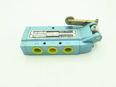 Skinner S3J0ACX4 Pneumatic Air Limit Switch Valve 5-Way 2 Pos 150PSI 1/2" NPT