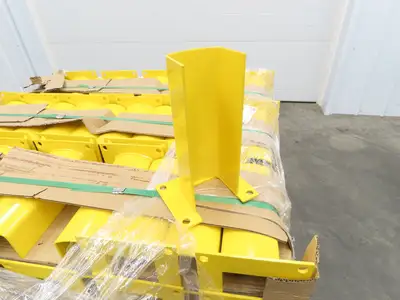 Post Protector 12" Pallet Rack Column Guard Yellow 4" ID Width