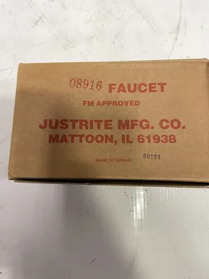 Justrite 08916 Adjustable Stainless Steel Safety Drum Faucet 3/4” -NIB