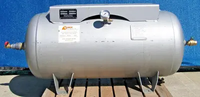 Manchester 60 Gallon Air Tank Vessel 200 PSI with Pressure Gauge for Compressor