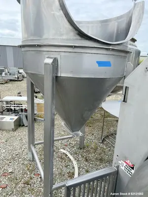 Used Stainless Steel Drum Tumbler / Mixer – 36" x 48", Belt-Driven