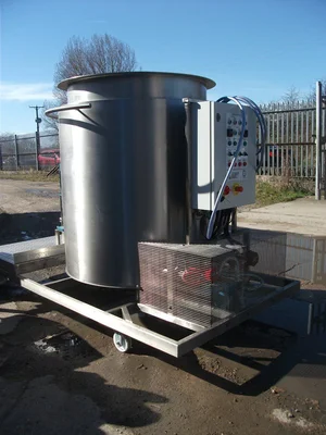 1,100 L S/S Electrically Heated Jacketed Cooker Tank