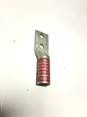 Burndy YA31-2TC38 Two-Hole Lug Copper Compression Connector (Set of 9)