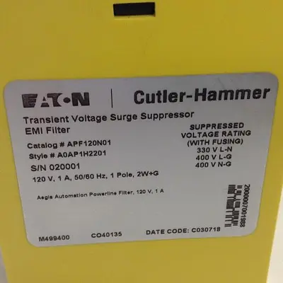 NEW CUTLER HAMMER APF120N01