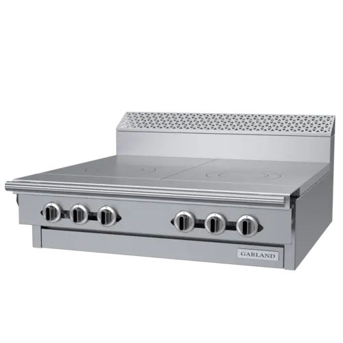 Garland C36-10M 36" Gas Range Top w/ (2) Hot Tops - Modular, Natural Gas