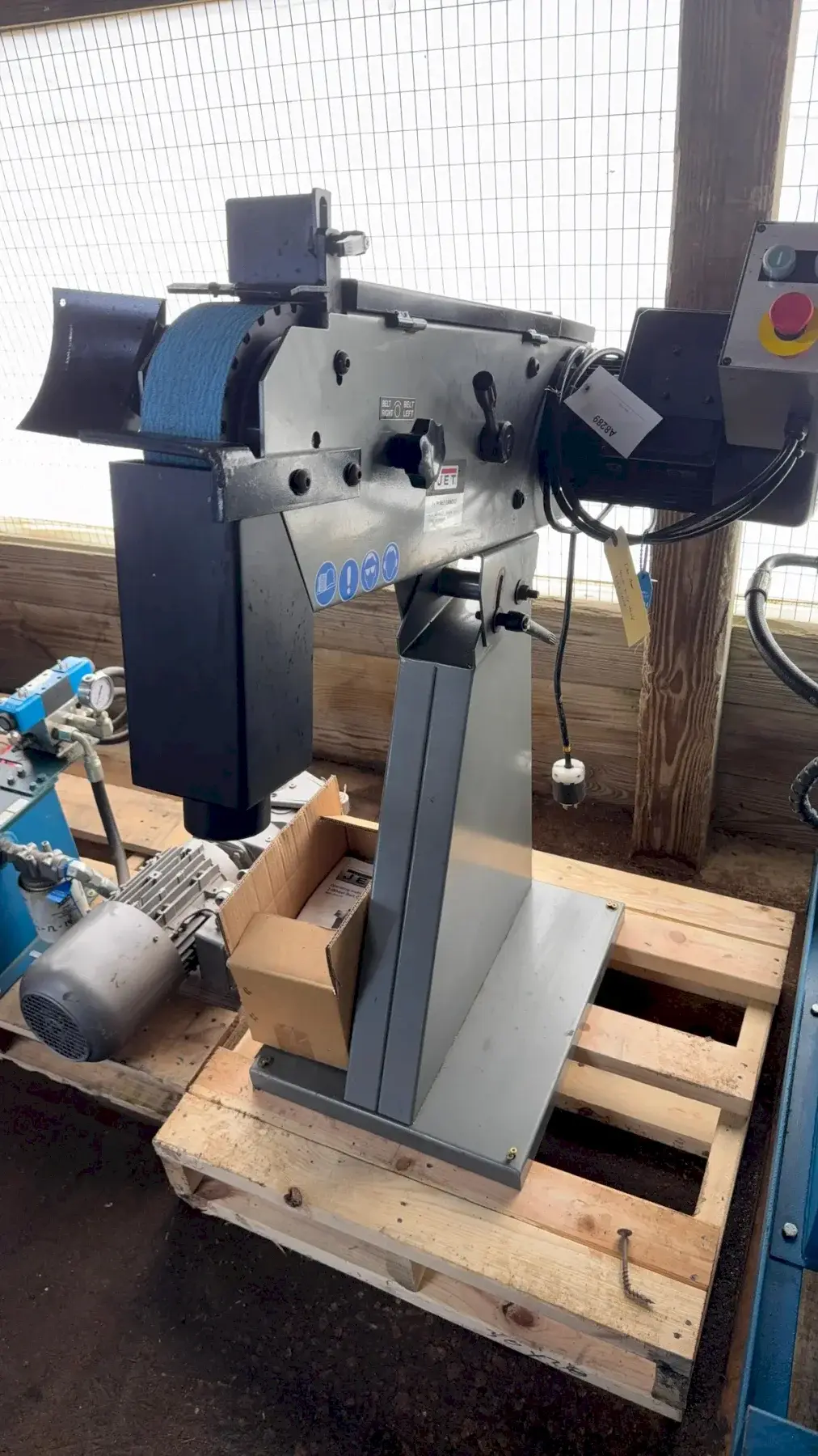 3" X 79" JET MODEL #BG 379-1 BELT GRINDER, NEW 2022: YORBO #24967