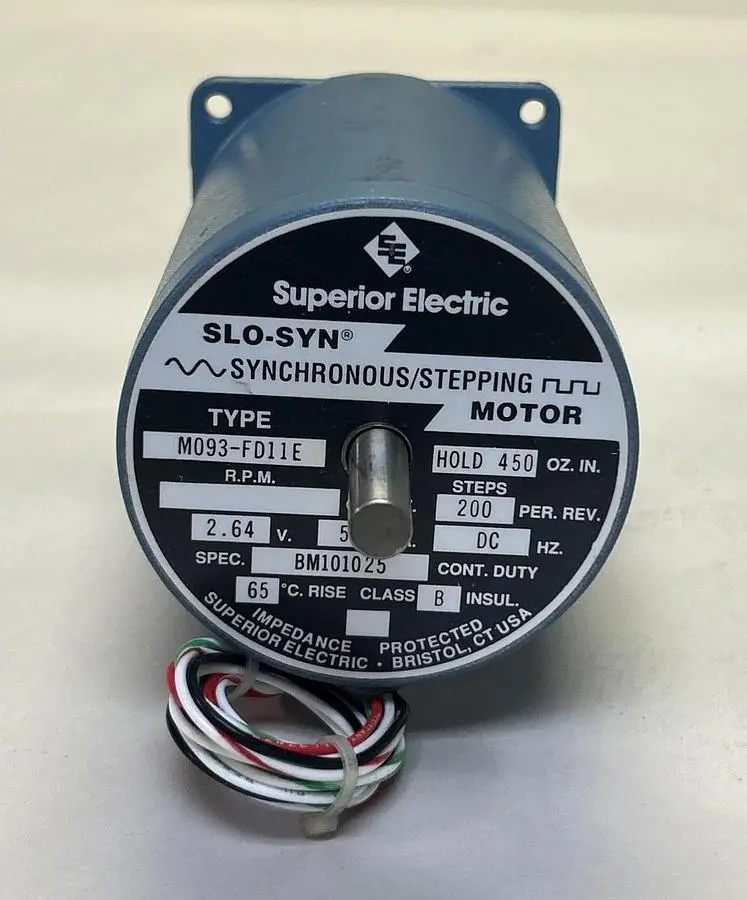 Used SUPERIOR ELECTRIC M093-FD11E Motors (misc) | Surplus Asset Holdings #1205026
