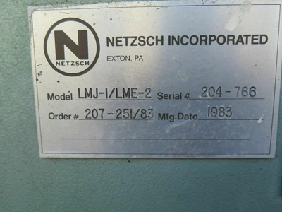Used NETZSCH Does Not Apply Processing (misc) California US | Amiron Machinery #1292162