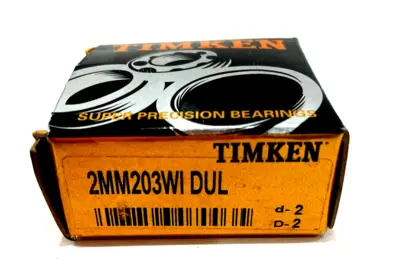 NEW SET OF 2 TIMKEN 2MM203WI DUL PRECISION BEARINGS