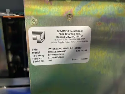 Used 2015 DITMCO INTERNATIONAL SW EXPANSION 25080089/0093 S/O DM3028 In-Circuit Test System (ICT) Ohio US | HGR 24 #1230698