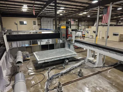 Used 2017 OMAG Mill Saw Dual Table Stone Equipment North Carolina US | STONE EQUIPMENT WAREHOUSE #1388770