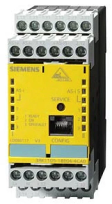 Siemens 3RK1105-1BE04-3CA0 AS-I Interface Safety Monitor 2 F-FO, 2 Enabling Crct [New]