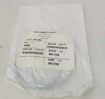 71004-60 O-RING , GASONICS  -260 V75 QTY 8