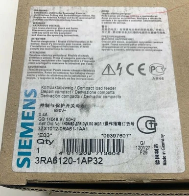 NEW SIEMENS 3RA6120-1AP32