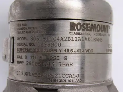 Rosemont 3051S1CG4A2B11A1AD1E55 Pressure Transmitter 10.5-42.4 VDC